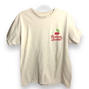 Fashion Nova "Feeling Lucky?" Short Sleeve Tee - Tan - Size Large